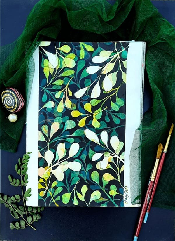 floral watercolor painting